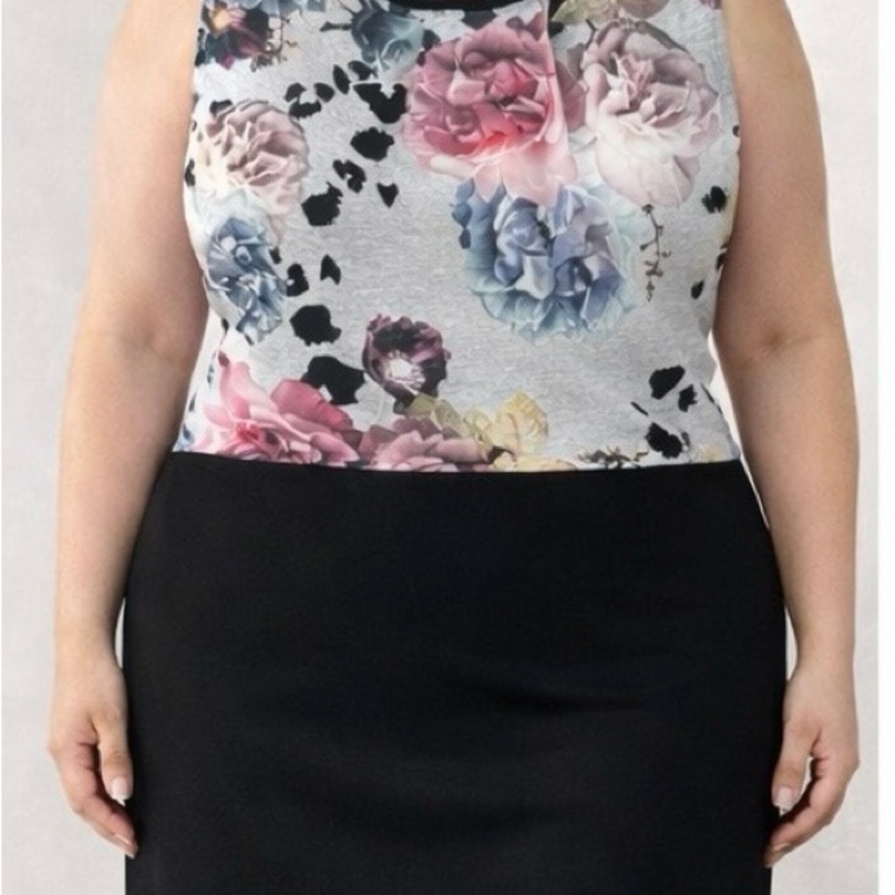 Floral Print Sleeveless Dress